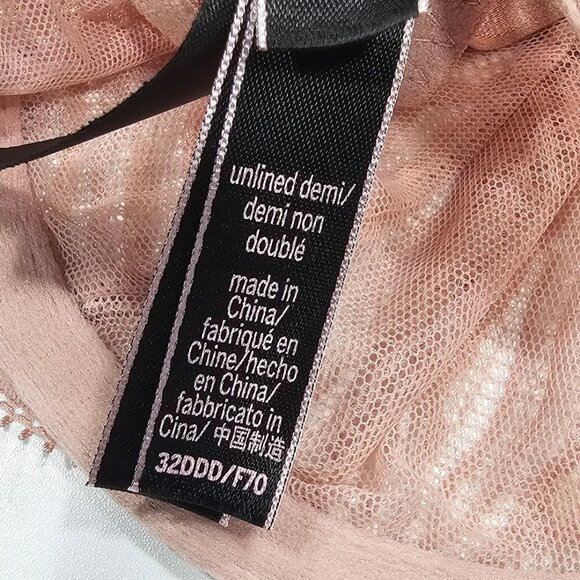 Victoria's Secret Unlined Zebra Lace Demi Bra - Picture 8 of 9